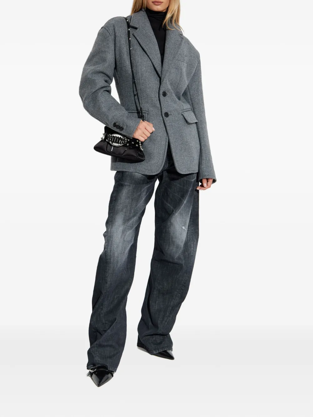 DSQUARED2 single-breasted blazer Grijs