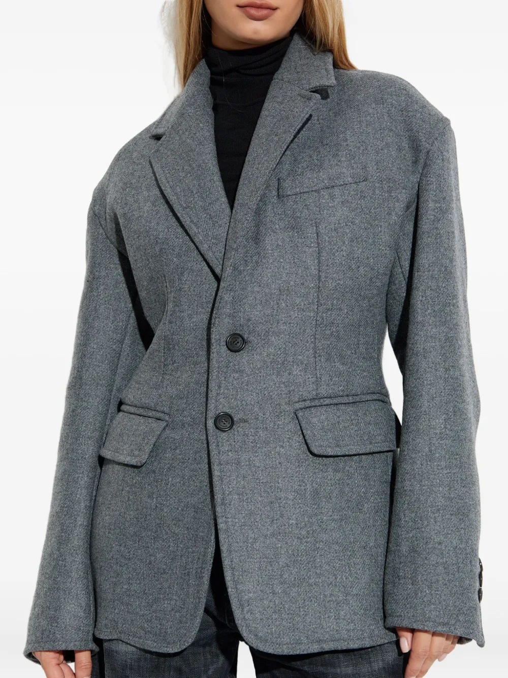 DSQUARED2 single-breasted blazer Grijs