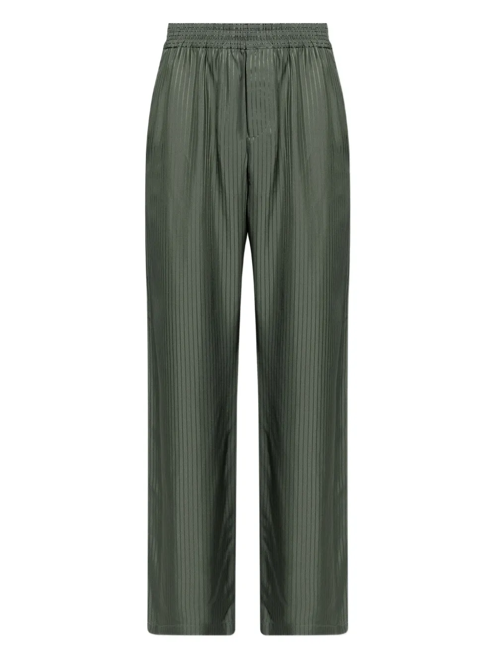 Golden Goose Gestreepte broek met elastische taille Groen