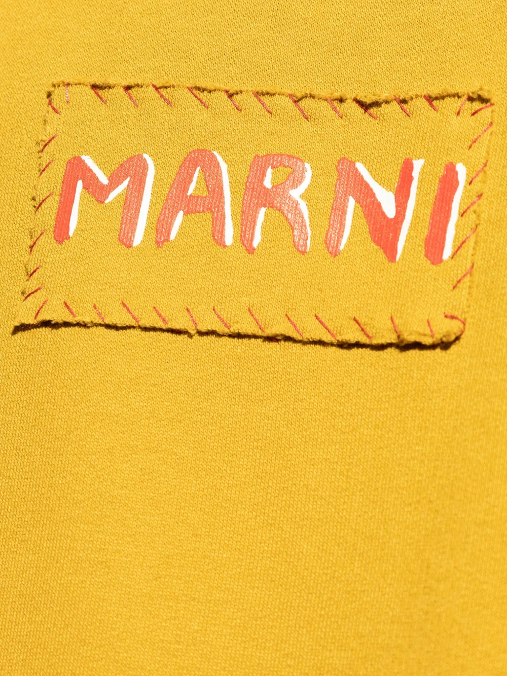 Marni Hoodie met logopatch Geel