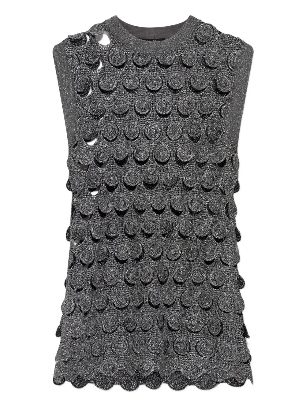 AllSaints Iris gehaakte jurk Grijs