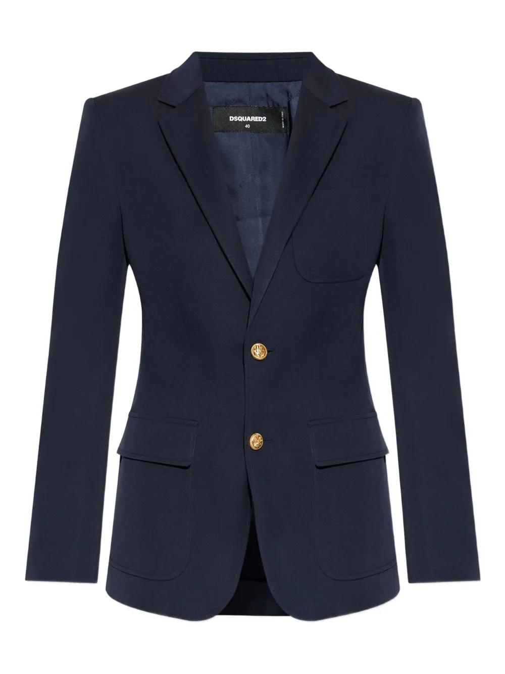 DSQUARED2 single-breasted blazer Blauw
