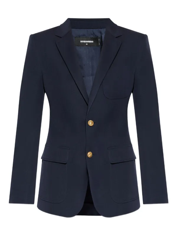 Blazer Femme Dsquared2 - Laine, Soie, Or, Taille XS/S, Neuf Sans étiquettes