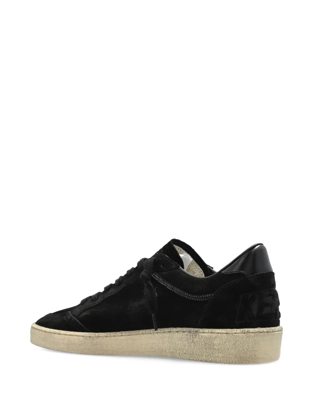 Golden Goose suede logo-detail sneakers Black