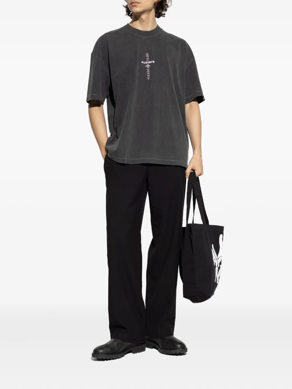 AllSaints tailored trousers Zwart
