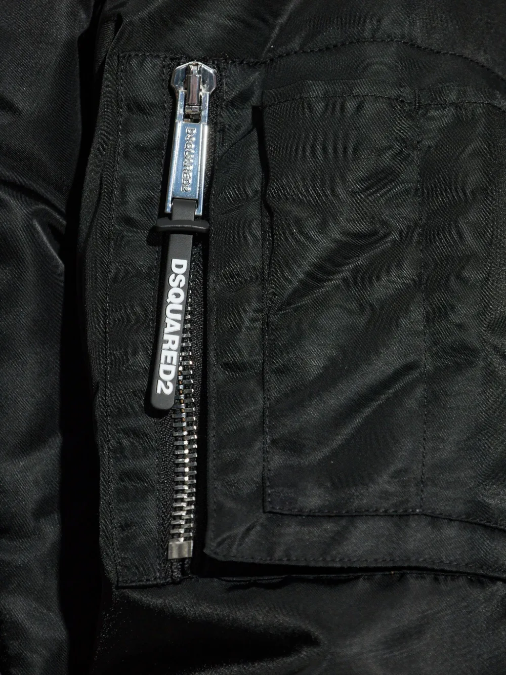 Dsquared2 Zip-fastening Bomber Jacket In Black