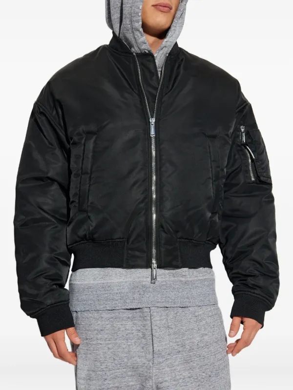 DSQUARED2 ジップアップ ボンバージャケット | ブラック | FARFETCH JP