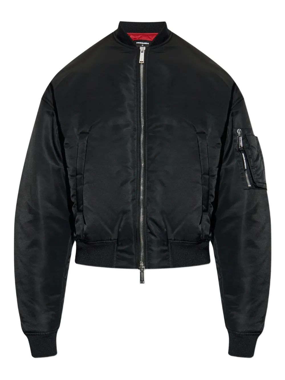 Dsquared2 Zip-fastening Bomber Jacket In Black