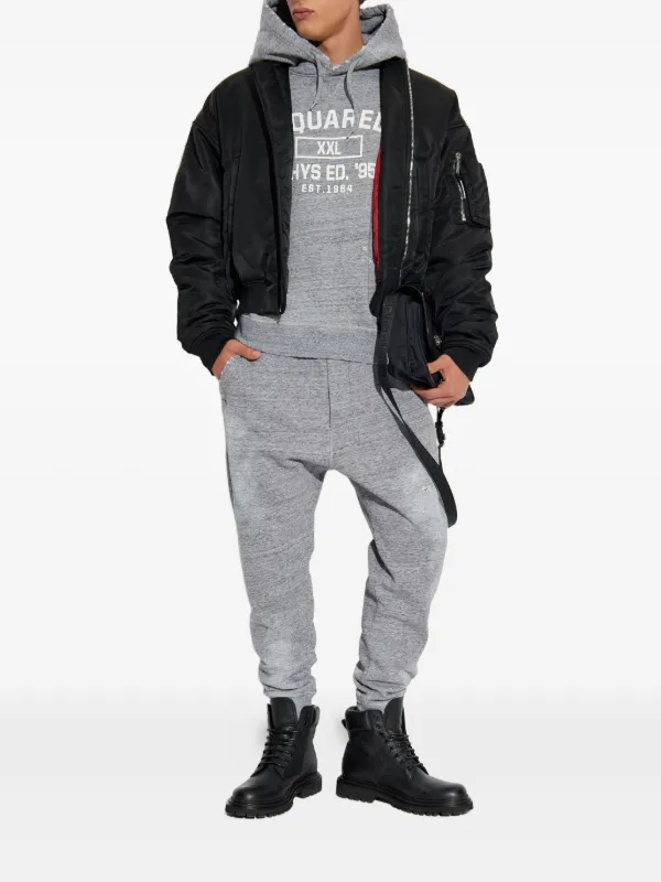 DSQUARED2 ジップアップ ボンバージャケット | ブラック | FARFETCH JP