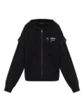 AllSaints Omnium Amphia zip-up hoodie - Black