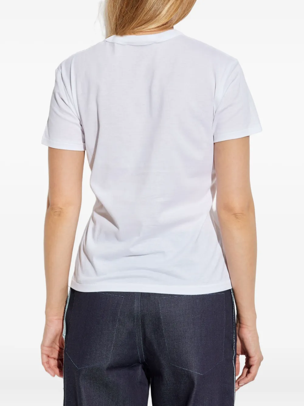 Marni embroidered flower T-shirt Wit