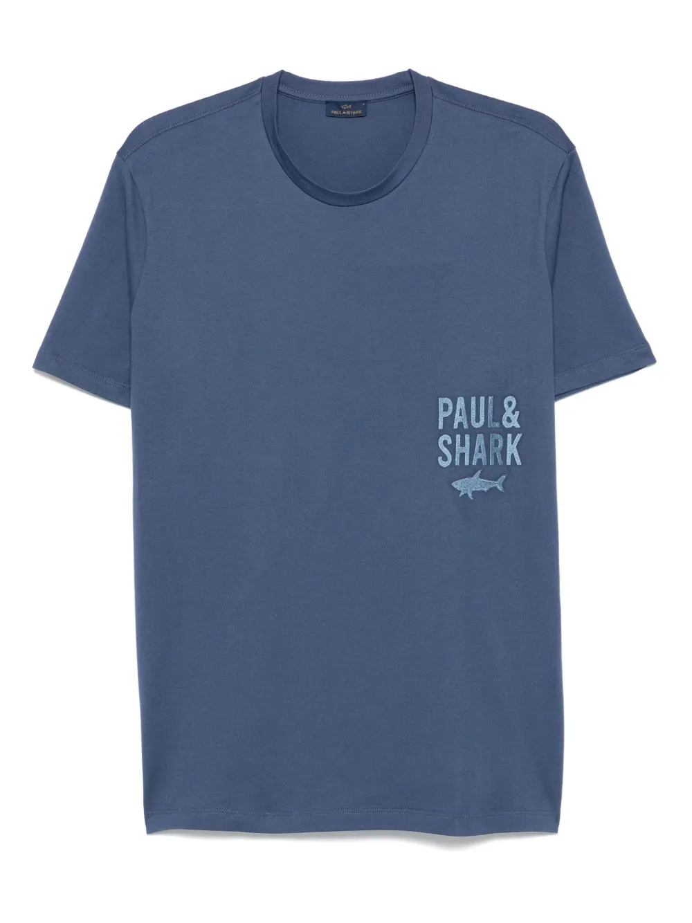 Paul & Shark Katoenen T-shirt met haaienlogo Blauw