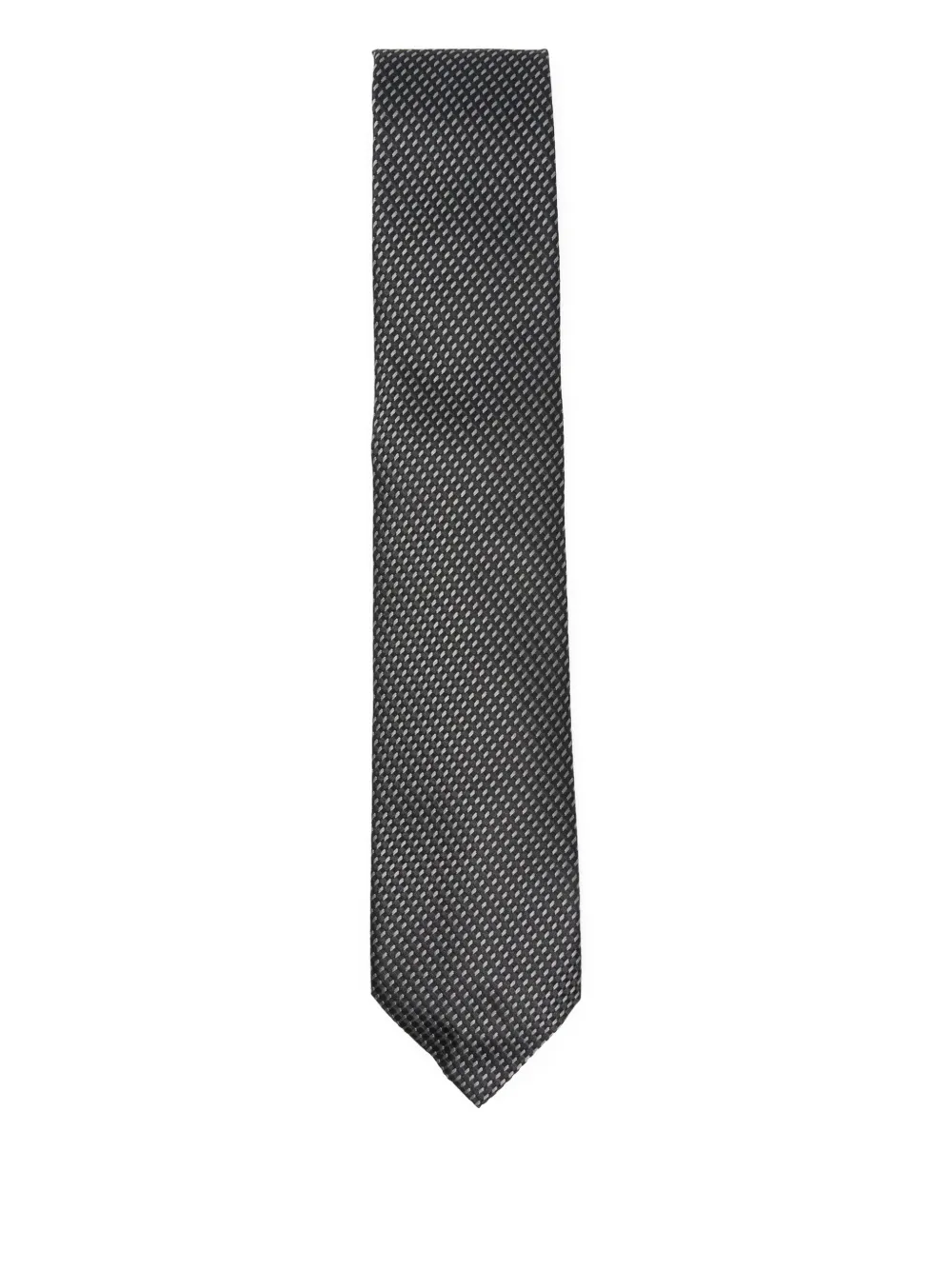 TOM FORD geometric-pattern silk tie | Black | Image 1