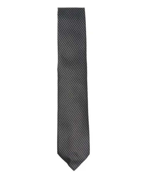 TOM FORD geometric-pattern silk tie