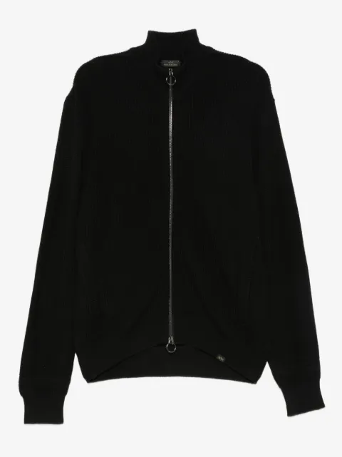 Paul & Shark ribbed zip-up sweater