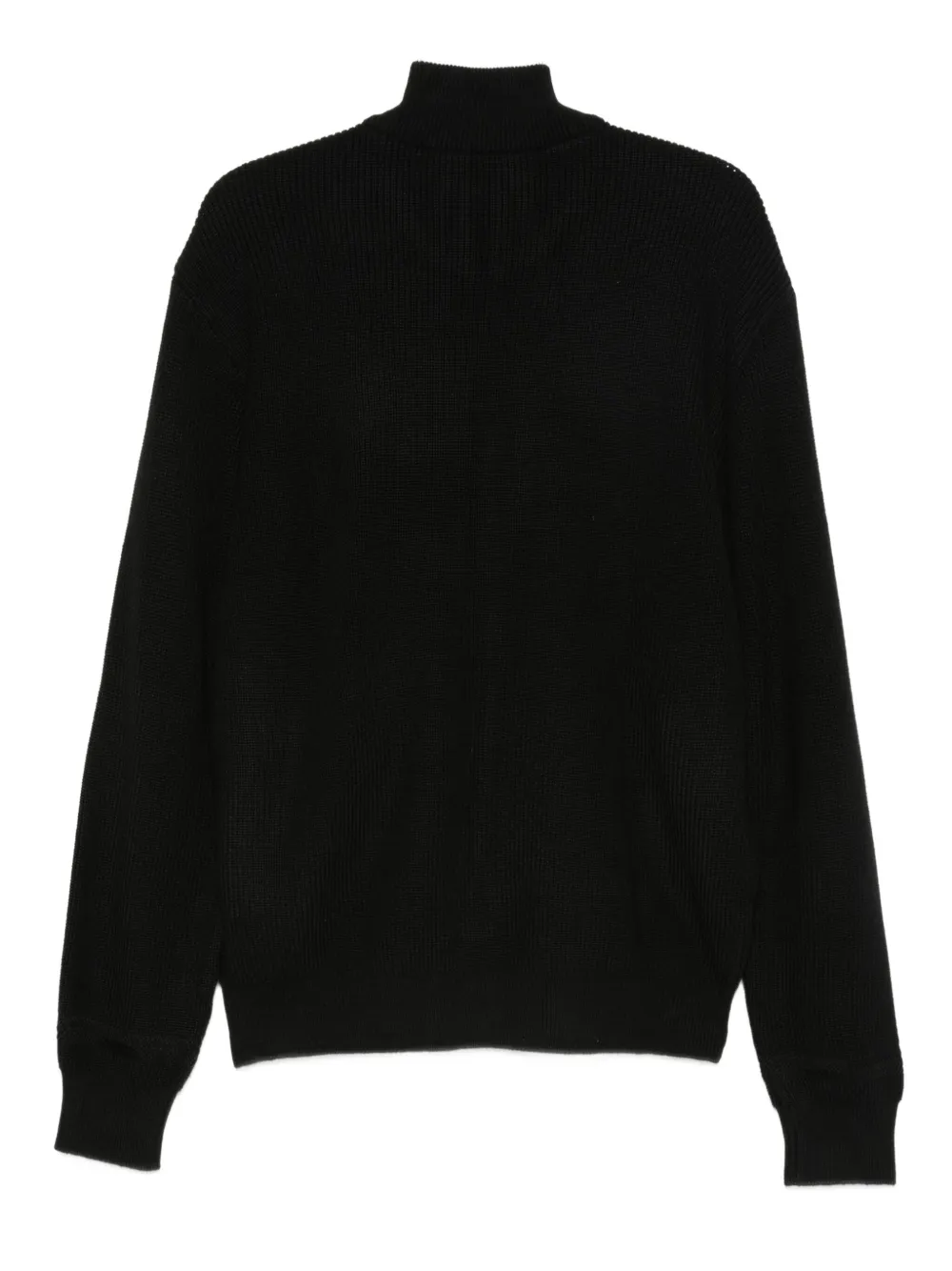Paul & Shark ribbed zip-up sweater - Zwart