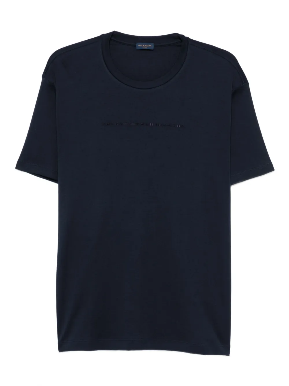 Paul & Shark T-shirt met borduurwerk Blauw
