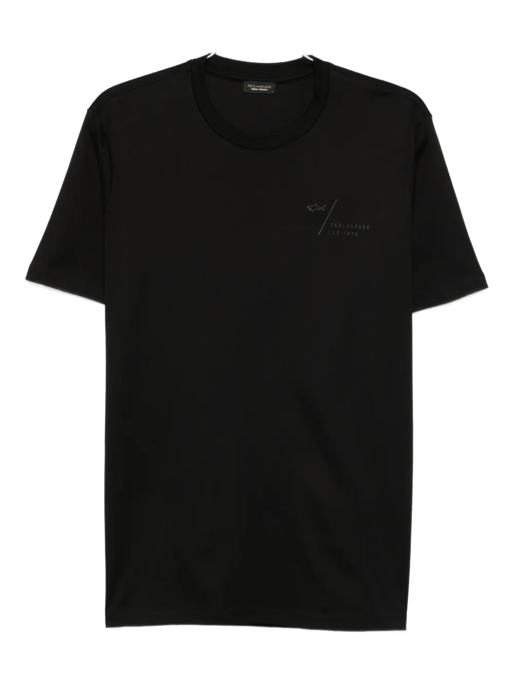 Paul & Shark Back-print Cotton T-shirt Clothing In Black