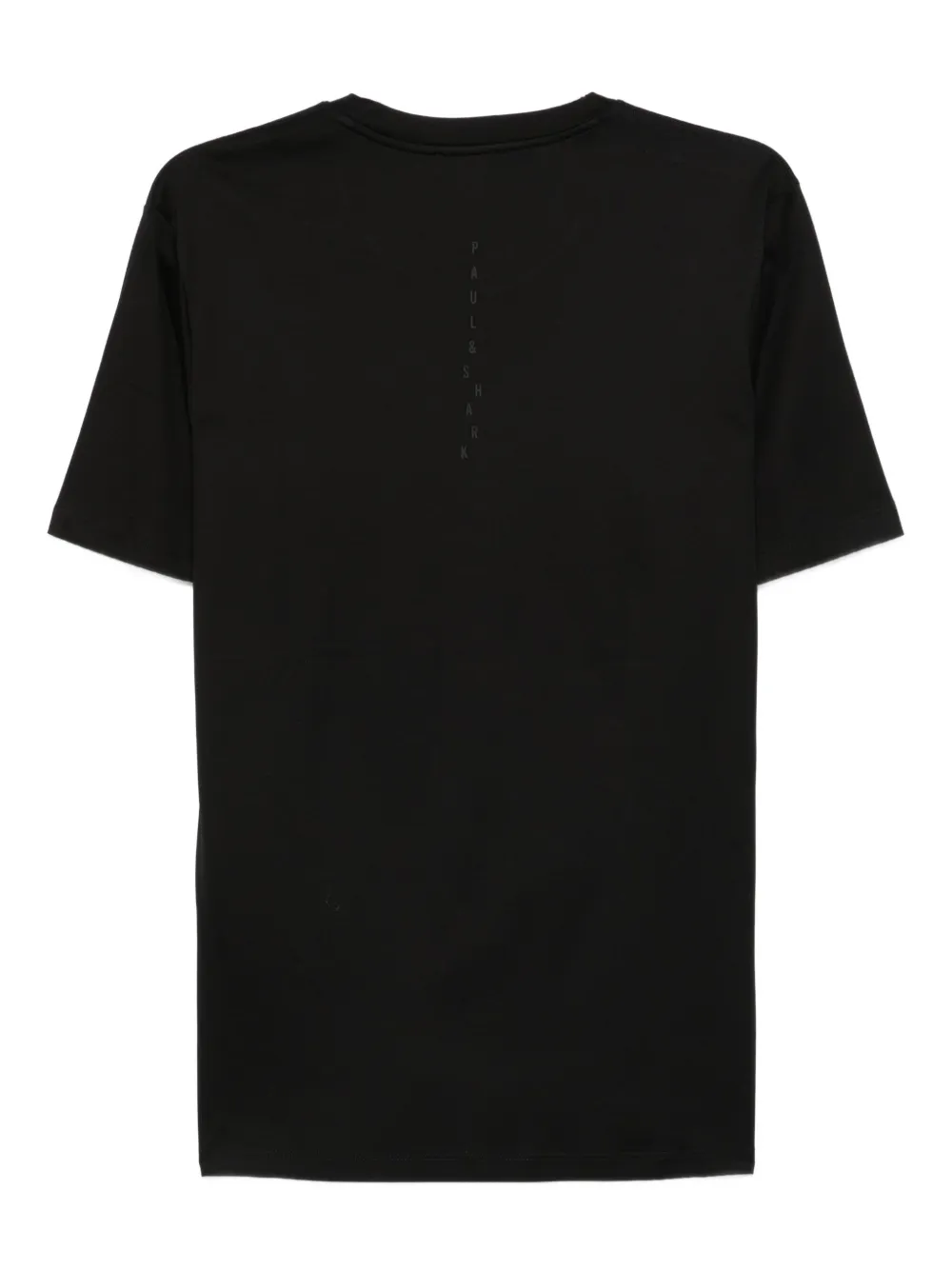 Paul & Shark logo-embroidered cotton T-shirt - Zwart