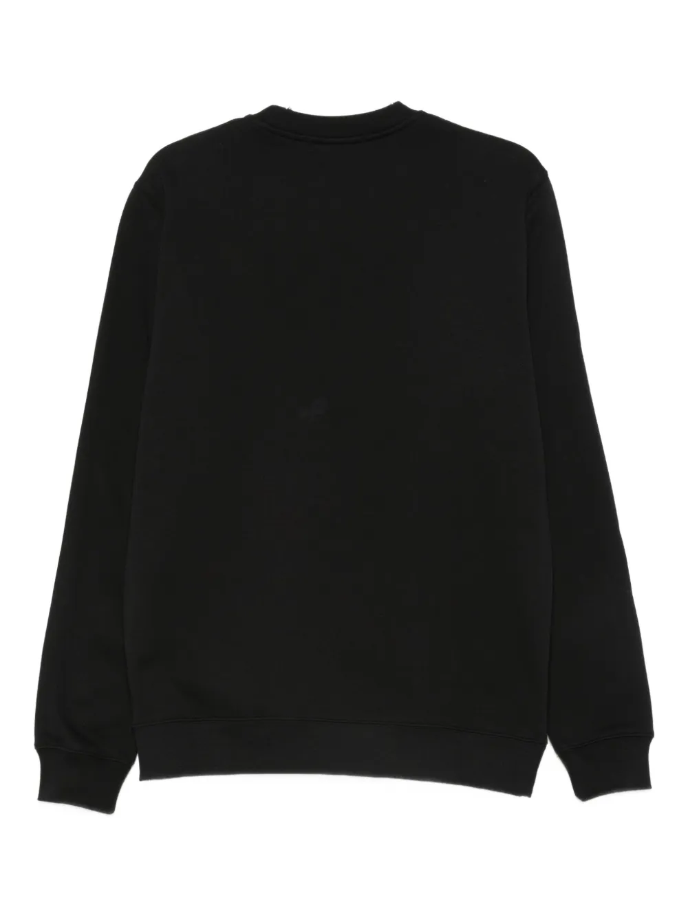 Msgm Logo Print Cotton Sweatshirt In Black