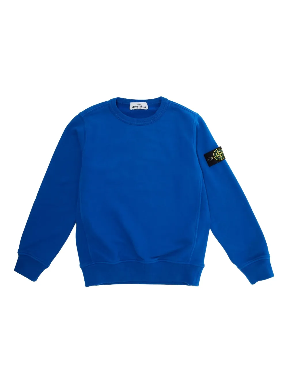 Stone Island Junior logo-patch crew-neck sweatshirt - ブルー Stone Island Junior logo-patch crew-neck sweatshirt - ブルー