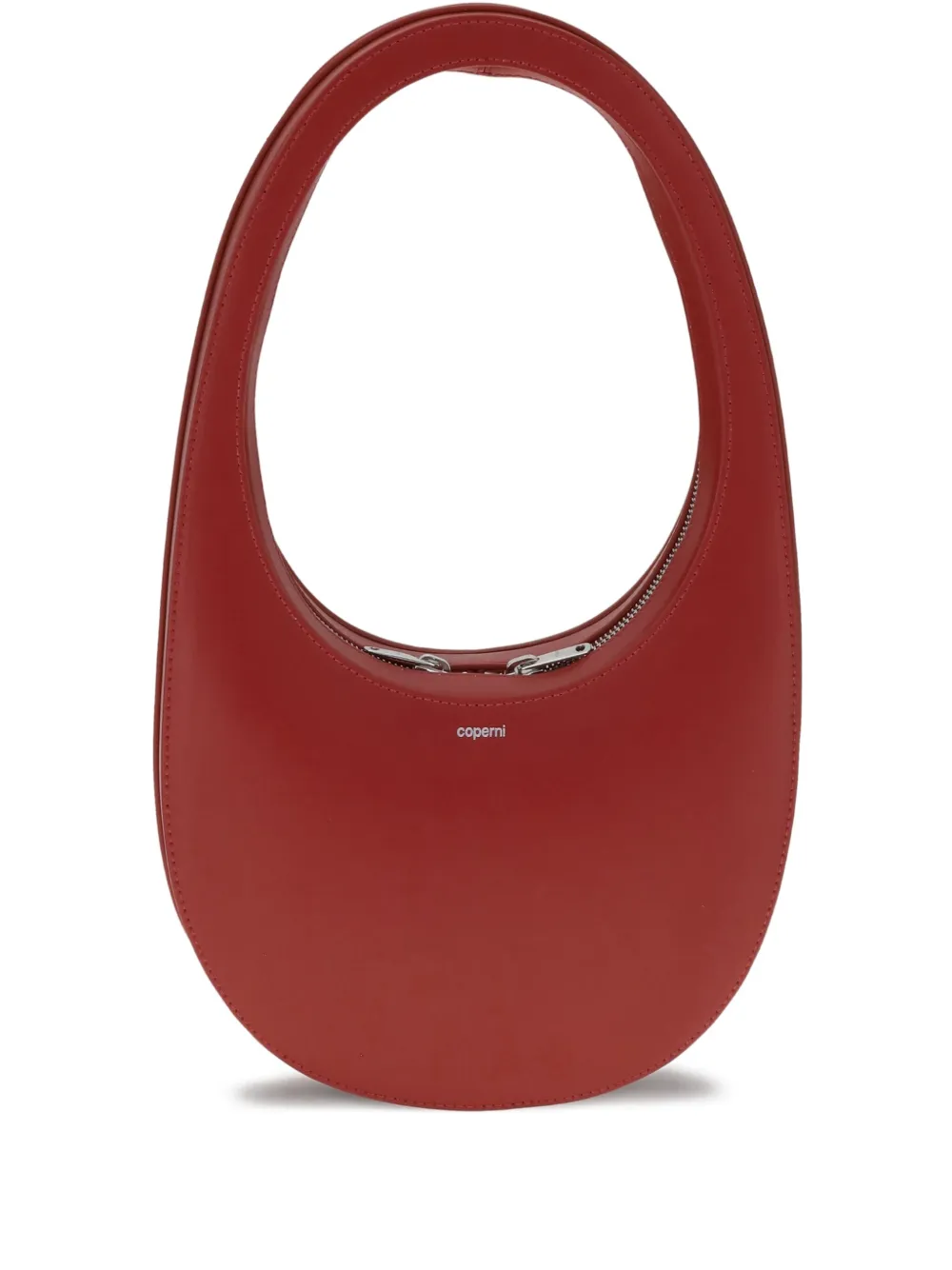 Swipe oval-frame zip shoulder bag