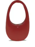 Coperni Swipe oval-frame zip shoulder bag - Red