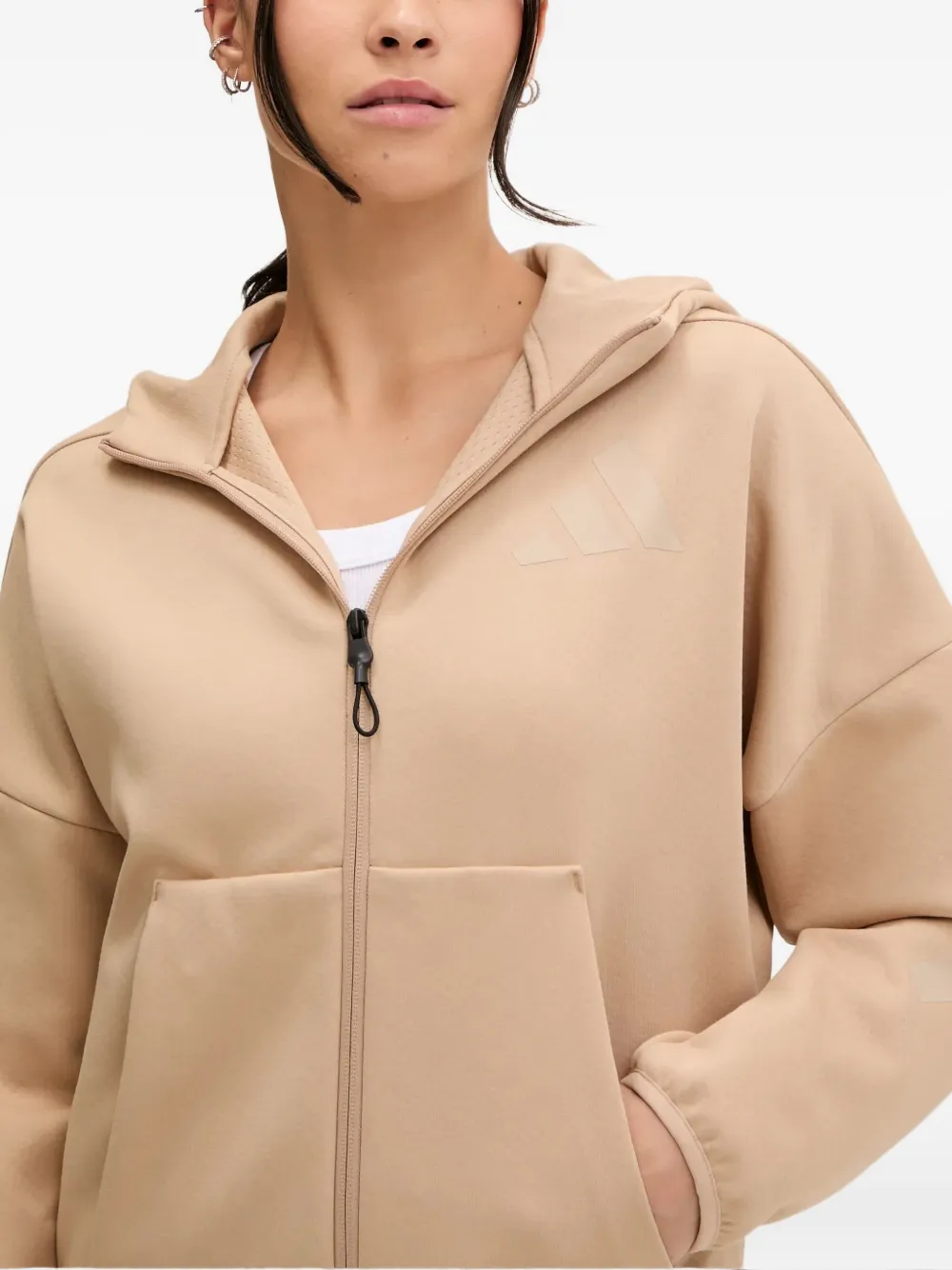 adidas Hoodie met logodetail Beige