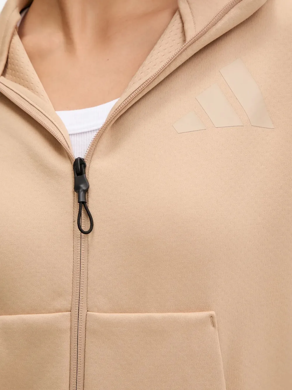 adidas Hoodie met logodetail Beige