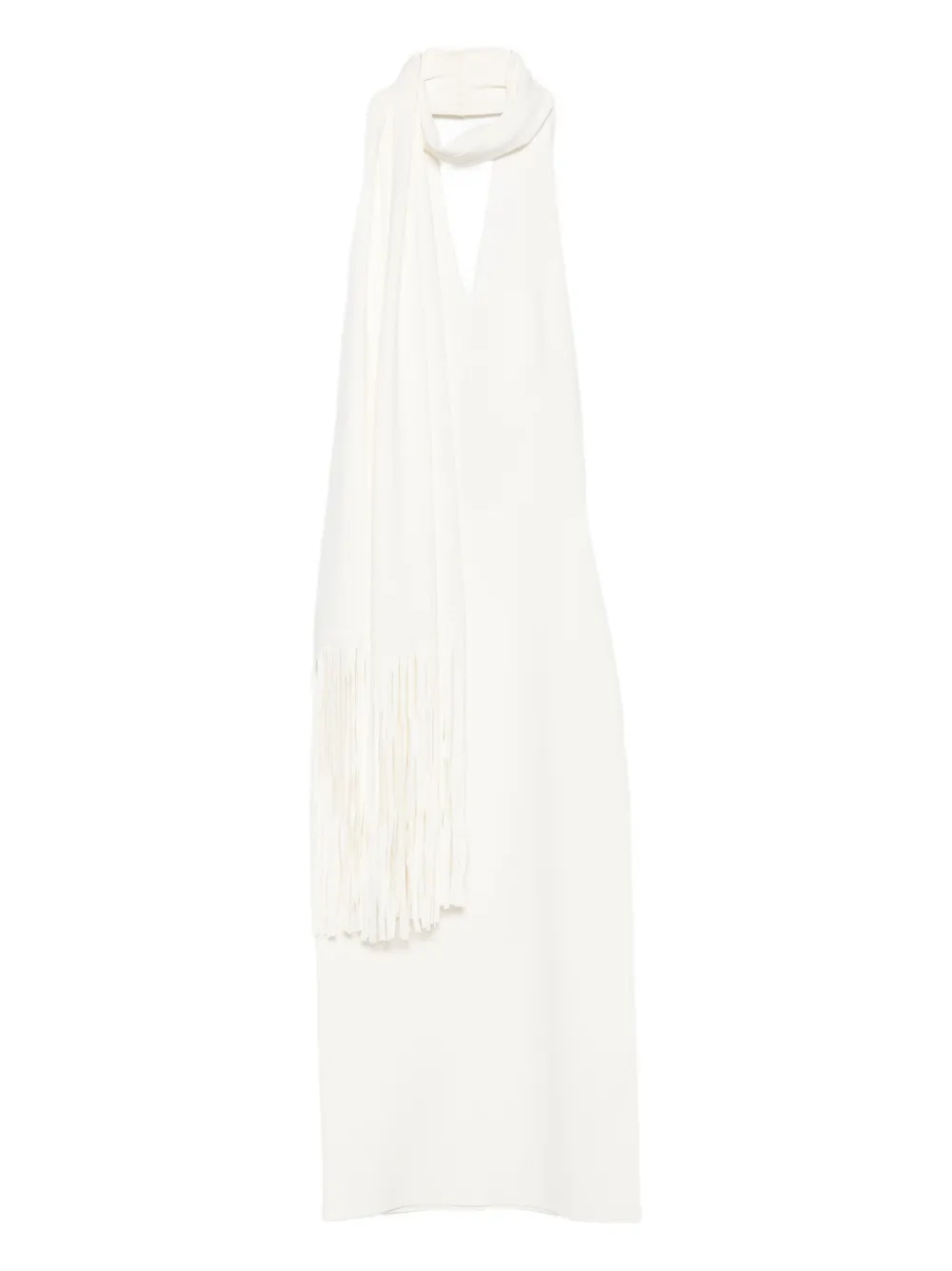 Cult Gaia Caia halter-neck midi dress Wit