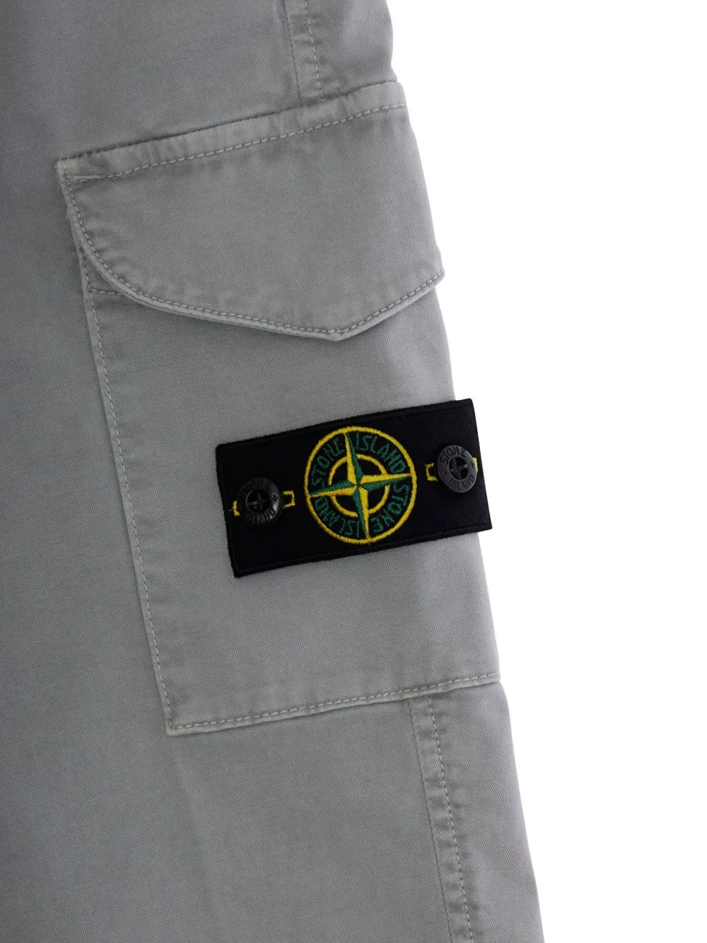 Stone Island Junior Broek met cargozak Grijs