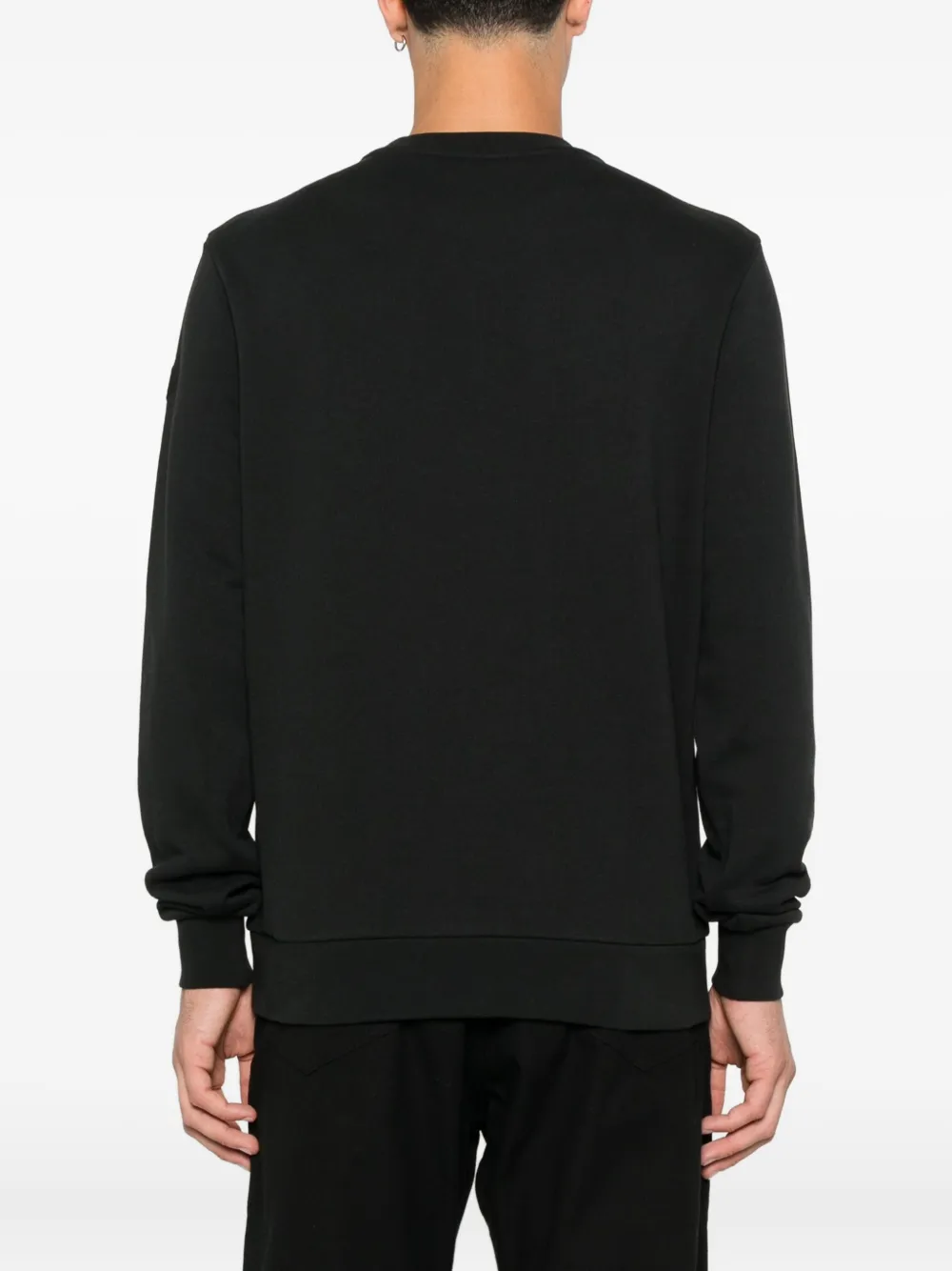Moncler embroidered logo sweatshirt Zwart