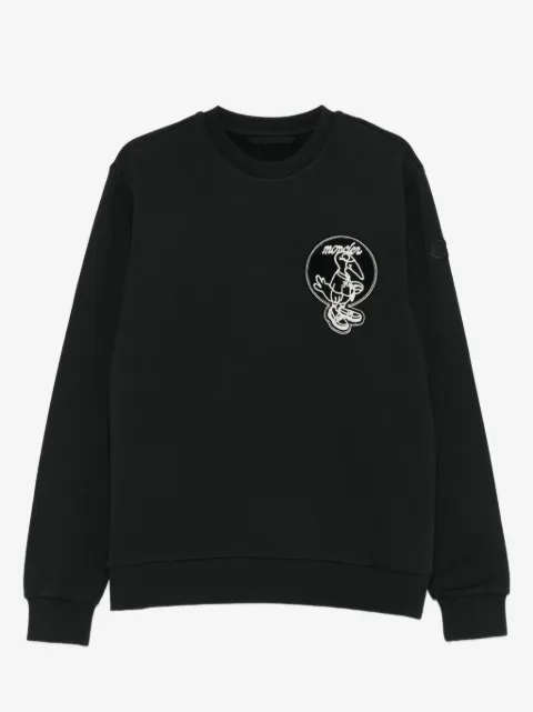 Moncler sweat à logo brodé