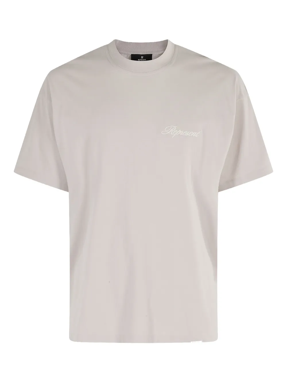 Represent script-logo cotton T-shirt Beige