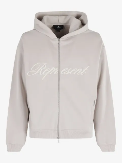 Represent Script Logo zip-up hoodie