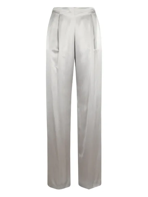 Alberta Ferretti pleated straight-leg trousers