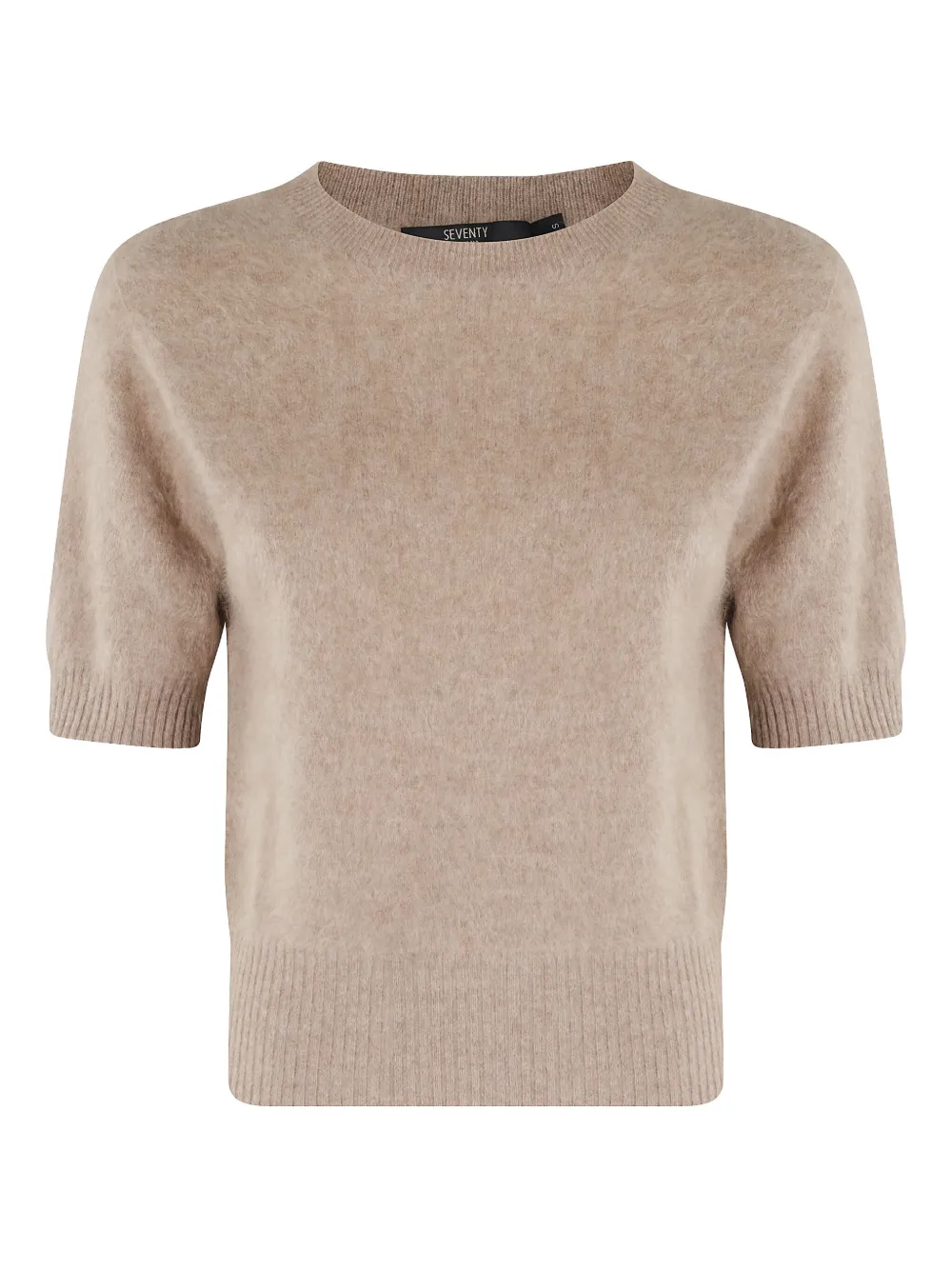 short-sleeve cashmere jumper