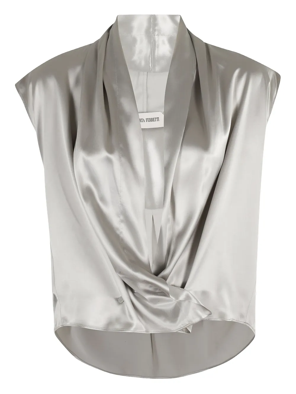 Alberta Ferretti Gedrapeerde top Grijs