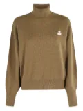 MARANT ÉTOILE turtleneck logo-embroidered sweater - Green