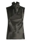 Nanushka high-neck sleeveless top - Green