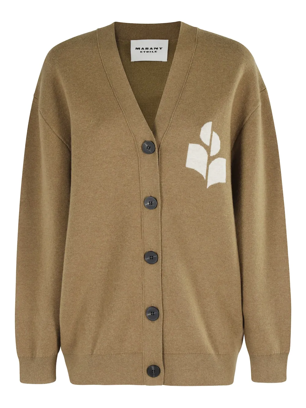 MARANT ÉTOILE V-neck logo cardigan