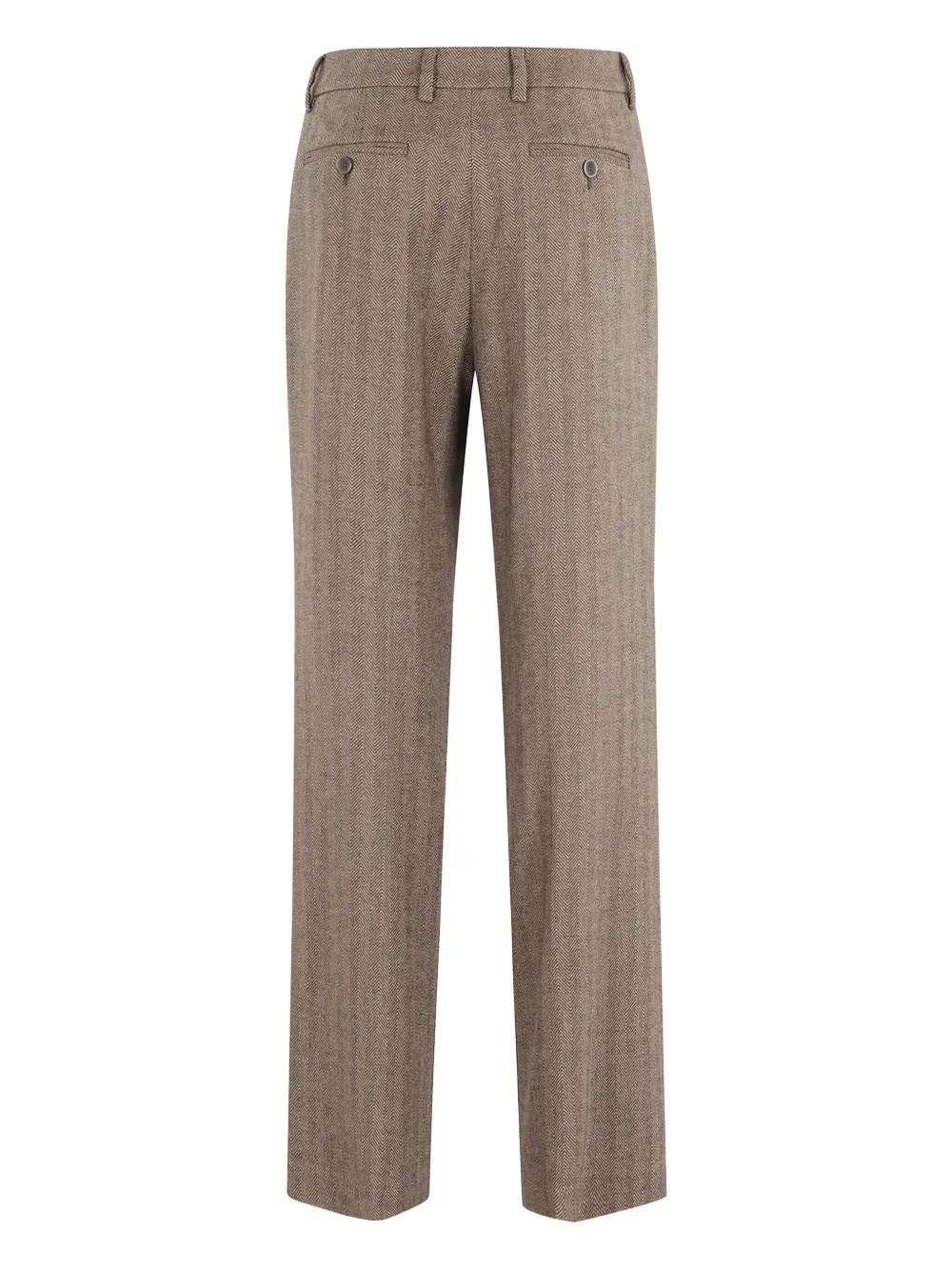 Seventy herringbone tailored trousers - Bruin