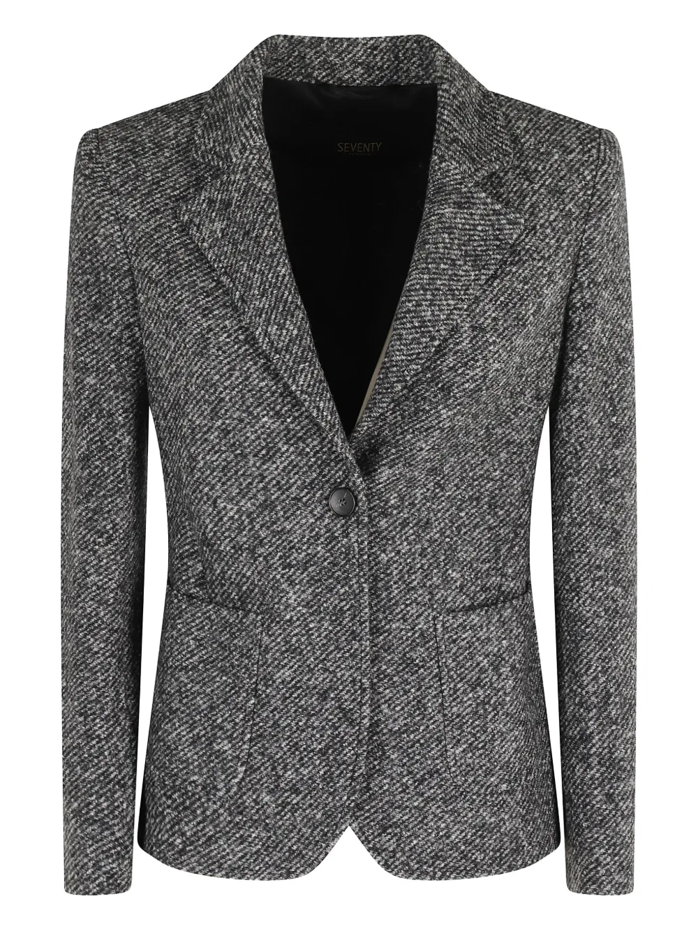 Seventy tweed single-breasted blazer Grijs