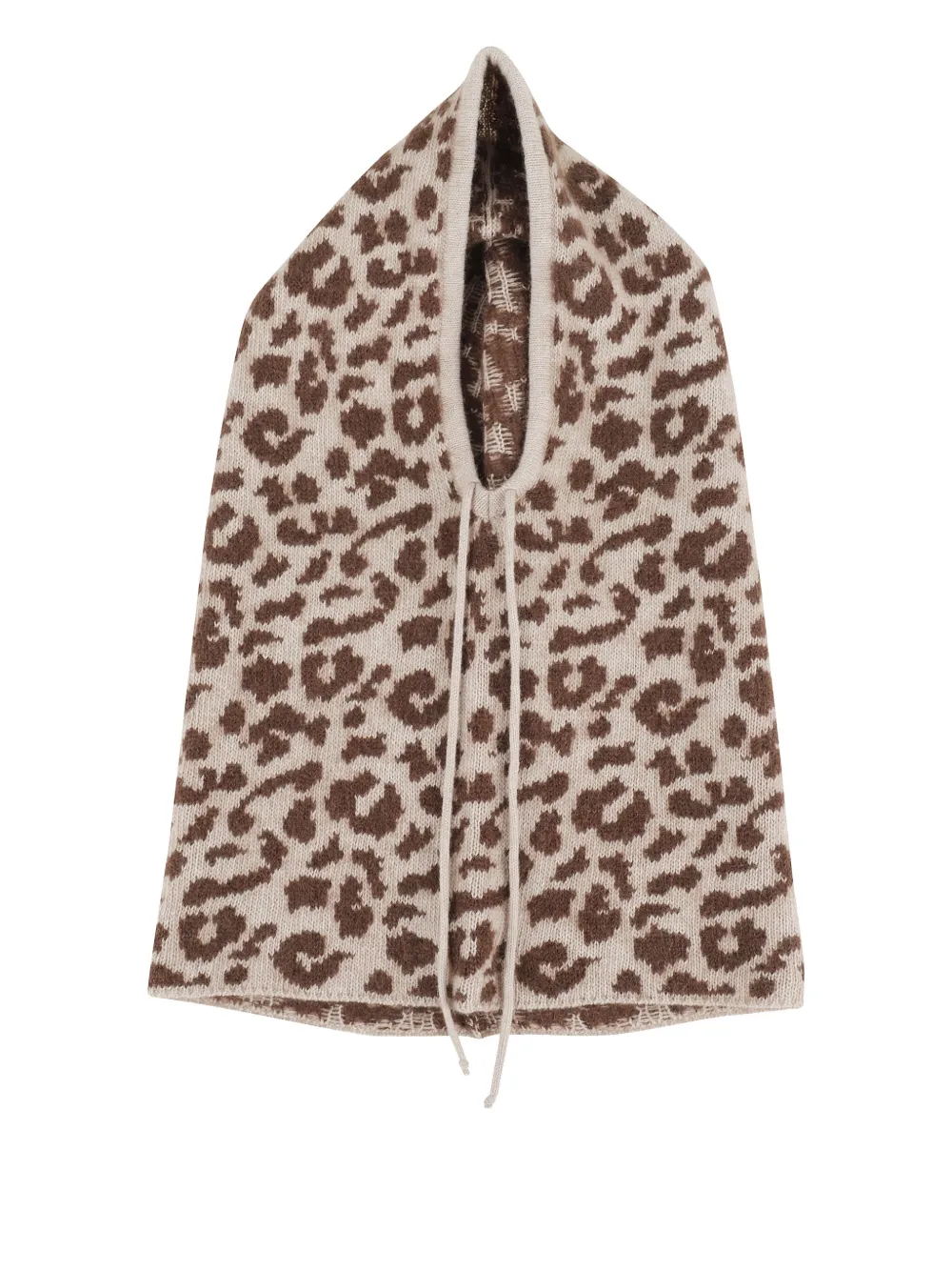 leopard-print balaclava