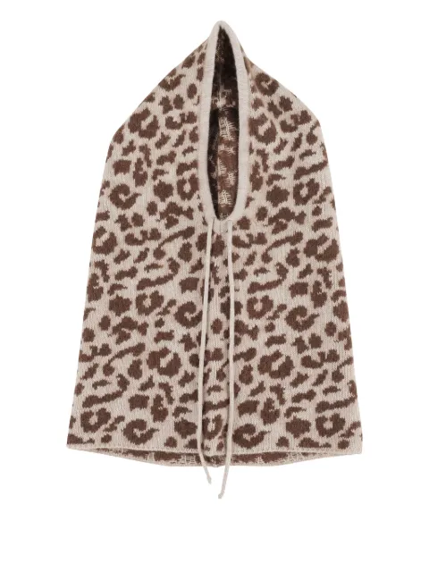 Federica Tosi leopard-print balaclava