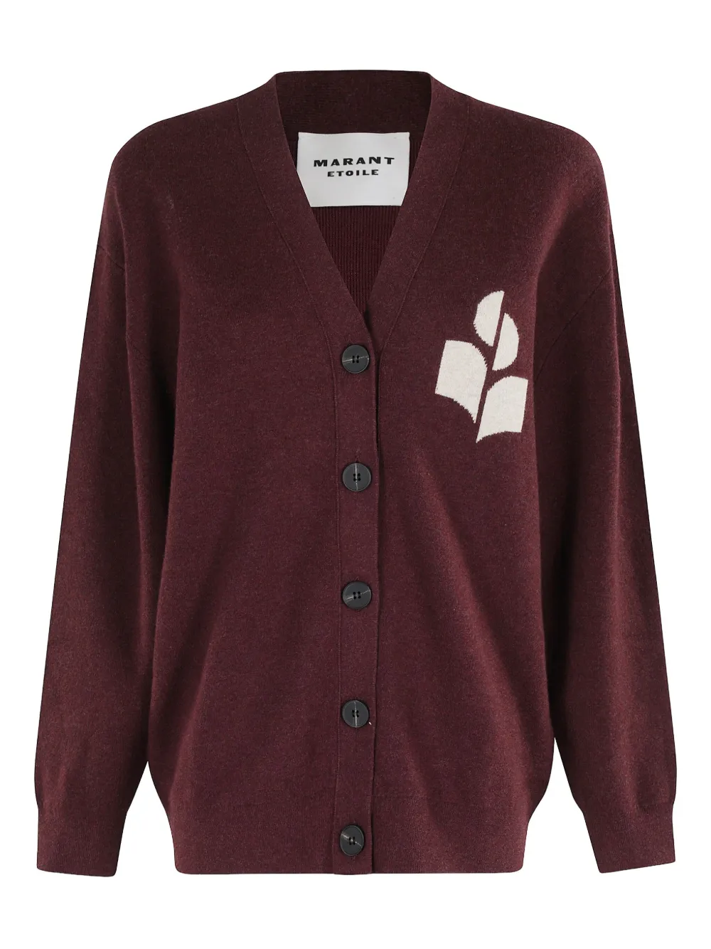MARANT ÉTOILE logo V-neck cardigan
