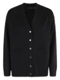 Seventy patch-pocket button cardigan - Black