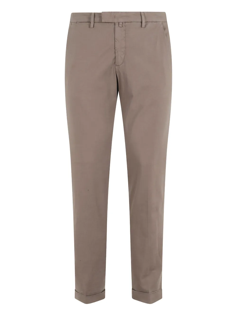 Briglia 1949 logo-patch cuffed trousers Beige