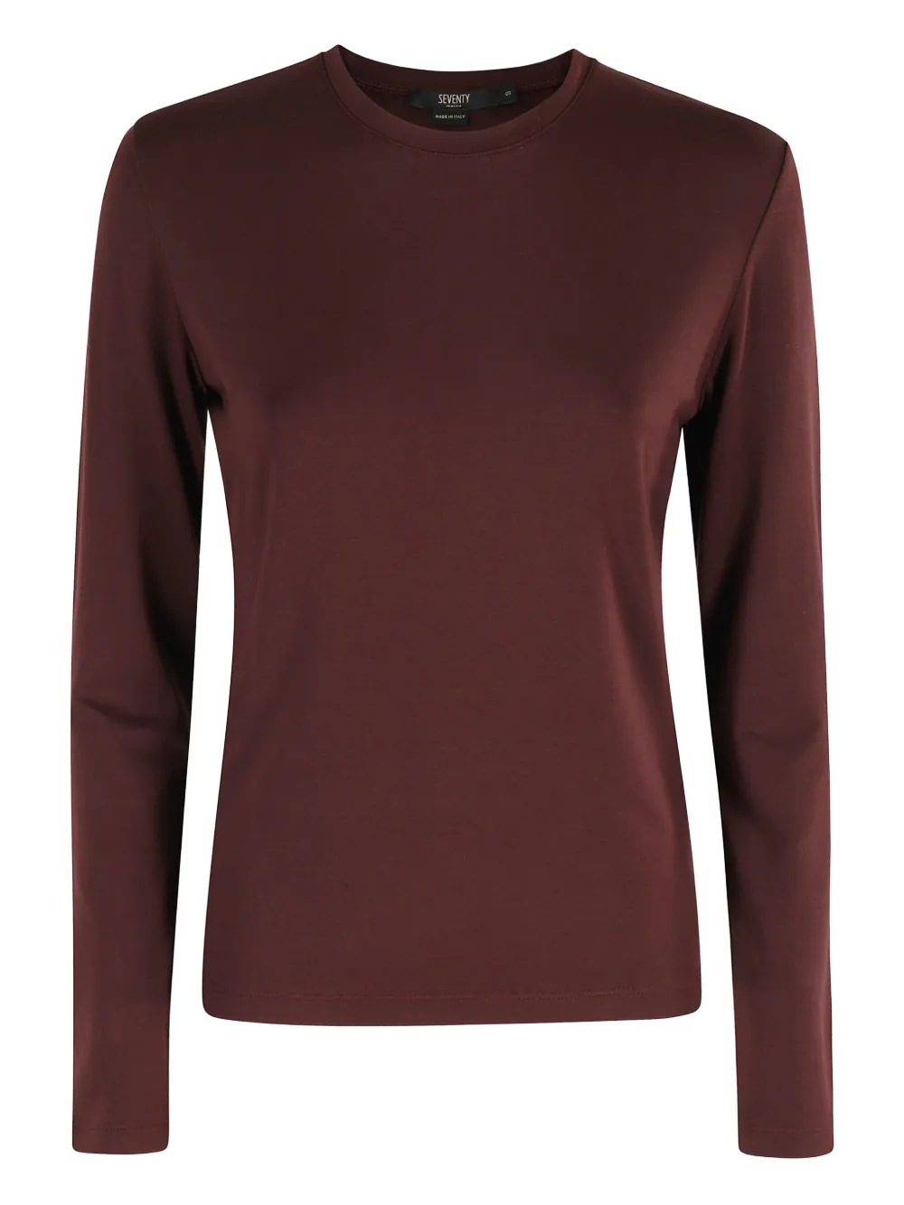 long-sleeve crew-neck top