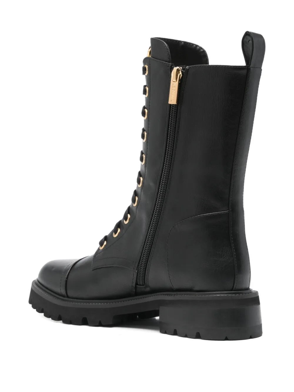 TWINSET lace-up boots Black